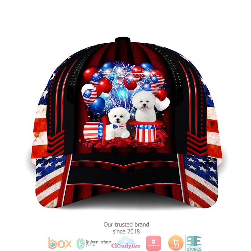 Bichon Frise Patriot Us Flag Balloon Cap 2 Bichon Frise Patriot Us Flag Balloon Cap word2