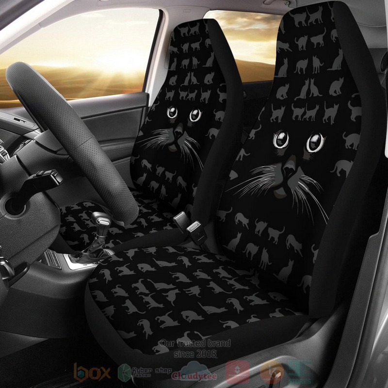 BEST Black Cat Luxury Car Seat Covers