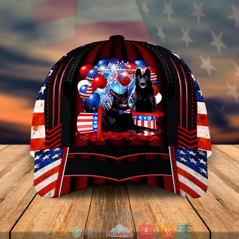 Black German Shepherd Patriot Us Flag Balloon Cap 2 Black German Shepherd Patriot Us Flag Balloon Cap word2