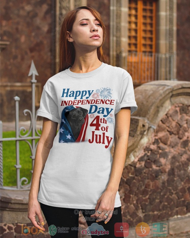 Black Labrador Happy Independence Day 4th Of July Shirt, Hoodie word1