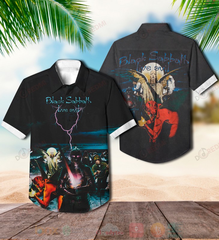 BEST Black Sabbath Live Evil Album Aloha Hawaiian Shirt