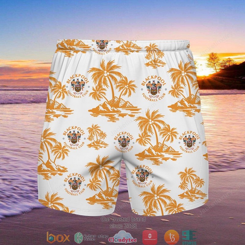 Blackpool F.C Hawaiian Shirt, Beach Short 2 Blackpool F.C Hawaiian Shirt, Beach Short word1