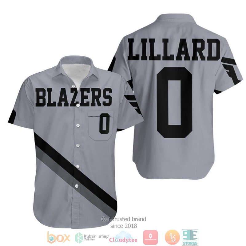 Blazers Damian Lillard Jersey Inspired Hawaiian Shirt 3 Blazers Damian Lillard Jersey Inspired Hawaiian Shirt word2