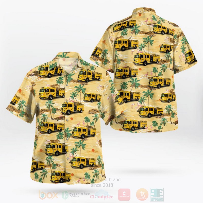 BEST Blountville, Tennessee, Sullivan County Volunteer Fire Department 3D Aloha Shirt word2