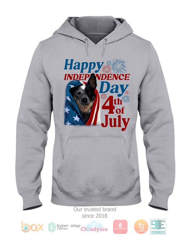 Blue Heeler Happy Independence Day 4th Of July Shirt, Hoodie word1