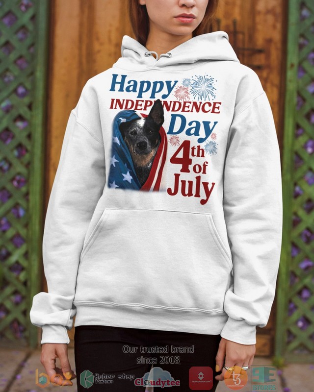 Blue Heeler Happy Independence Day 4th Of July Shirt, Hoodie word1