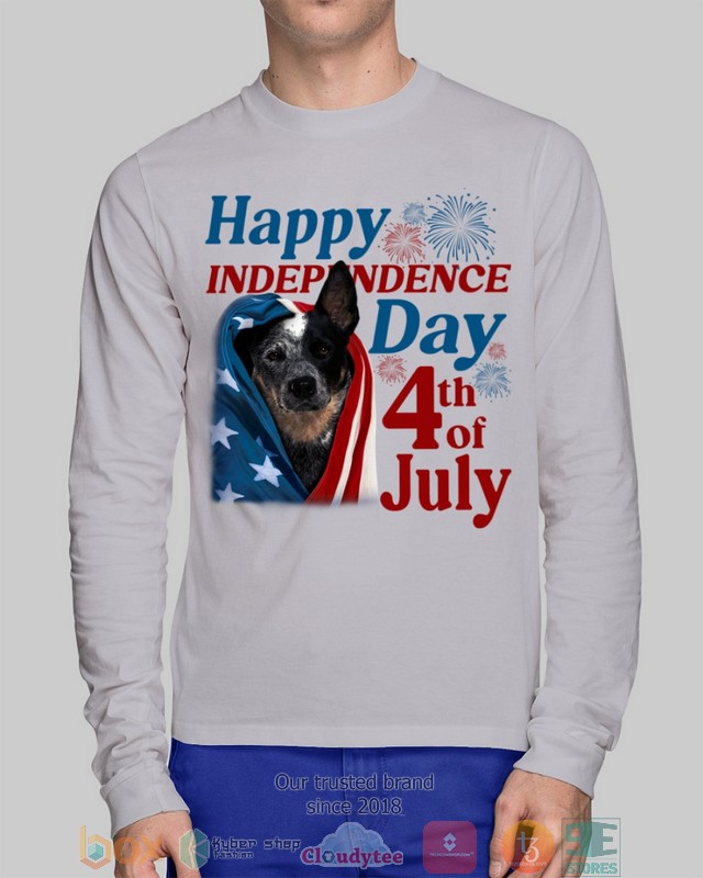 Blue Heeler Happy Independence Day 4th Of July Shirt, Hoodie word1