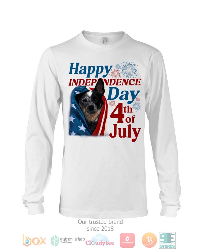Blue Heeler Happy Independence Day 4th Of July Shirt, Hoodie word1