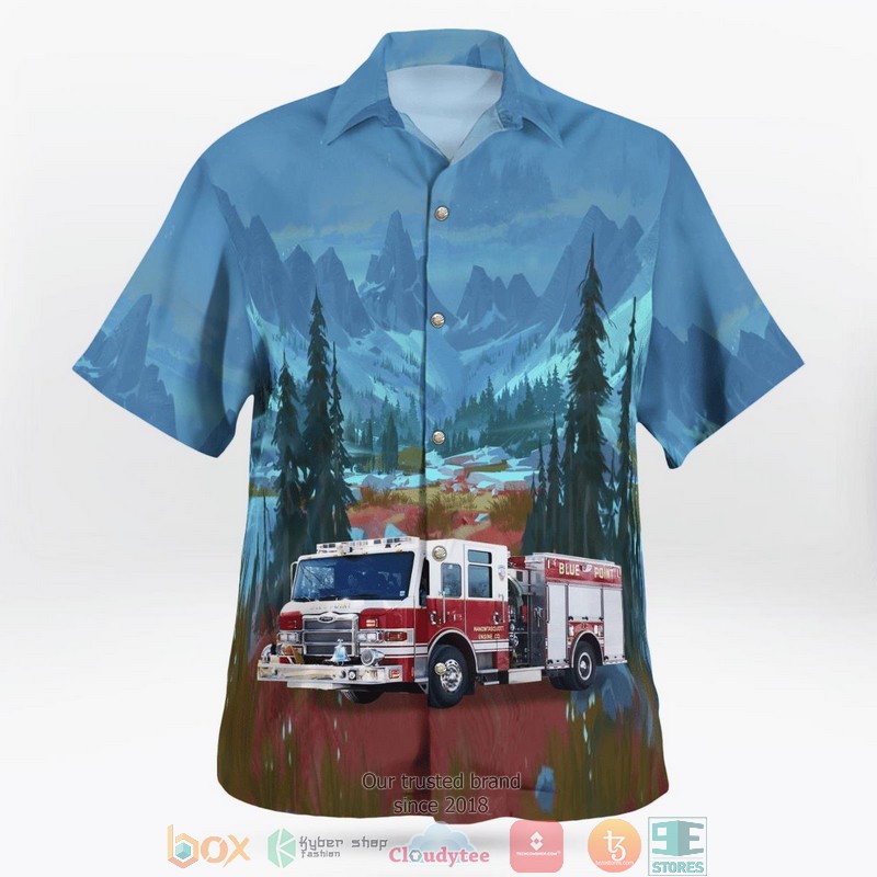 Blue Point New York Blue Point Fire Department Aloha Shirt 2 Blue Point New York Blue Point Fire Department Aloha Shirt word3