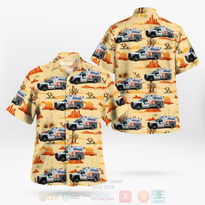 BEST Bluff, Tennessee, South Holston Rescue Squad 3D Aloha Shirt