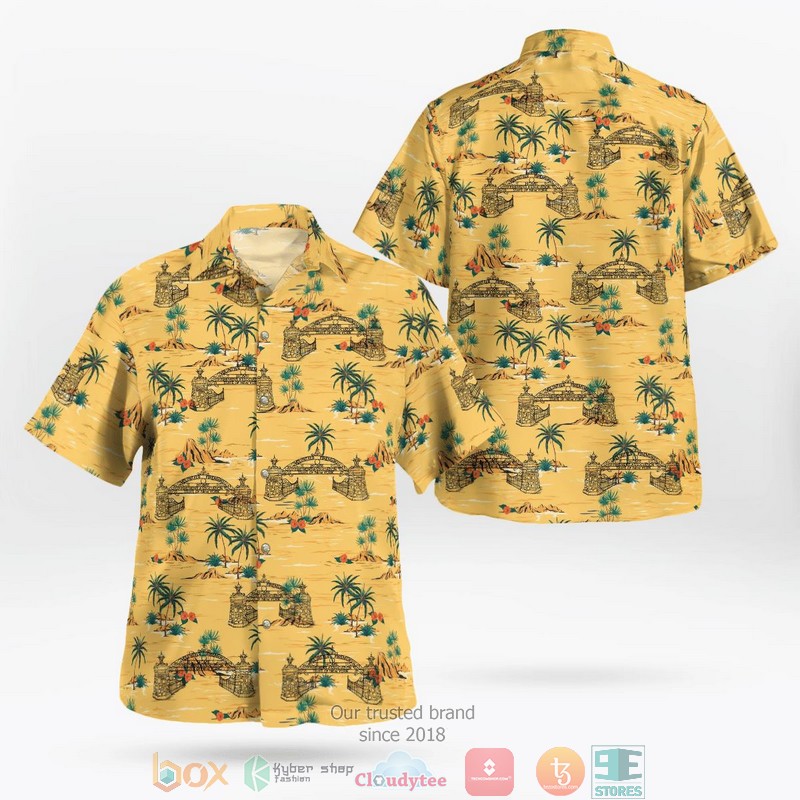 Board of Trustees of the FASNY Firemen's Home Yellow Aloha Shirt word3