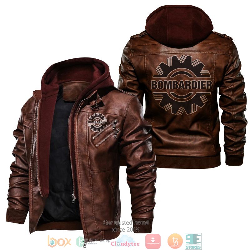 NEW Bombardier Inc. PU Leather Jacket