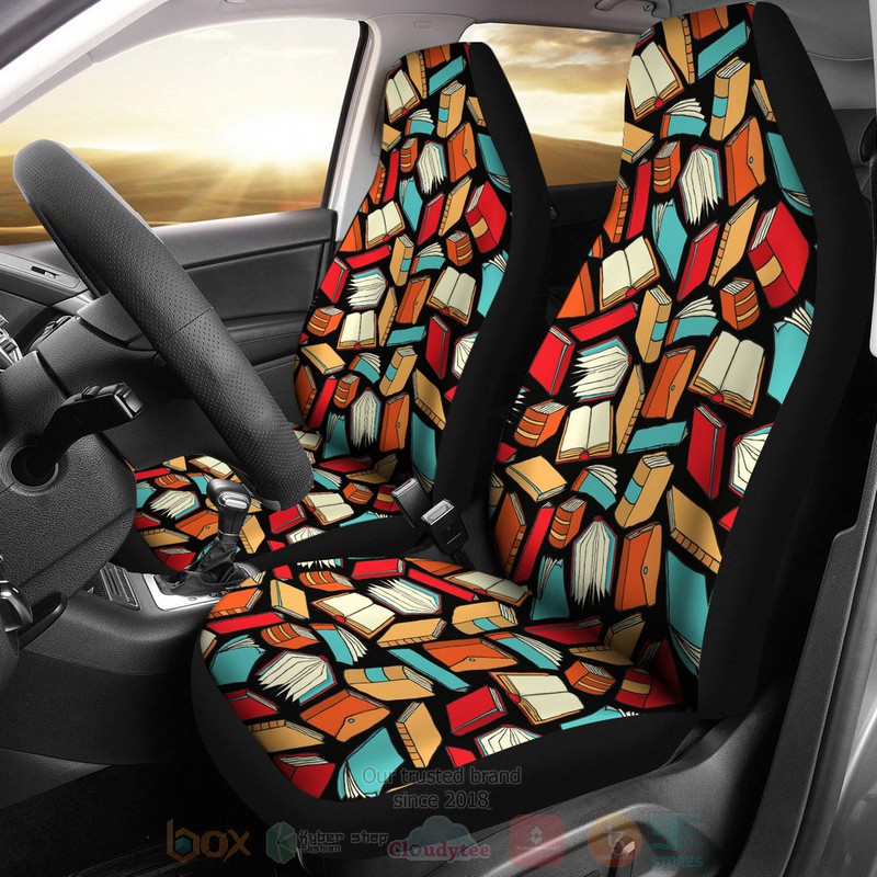 BEST Book Lovers Pattern Luxury Car Seat Covers