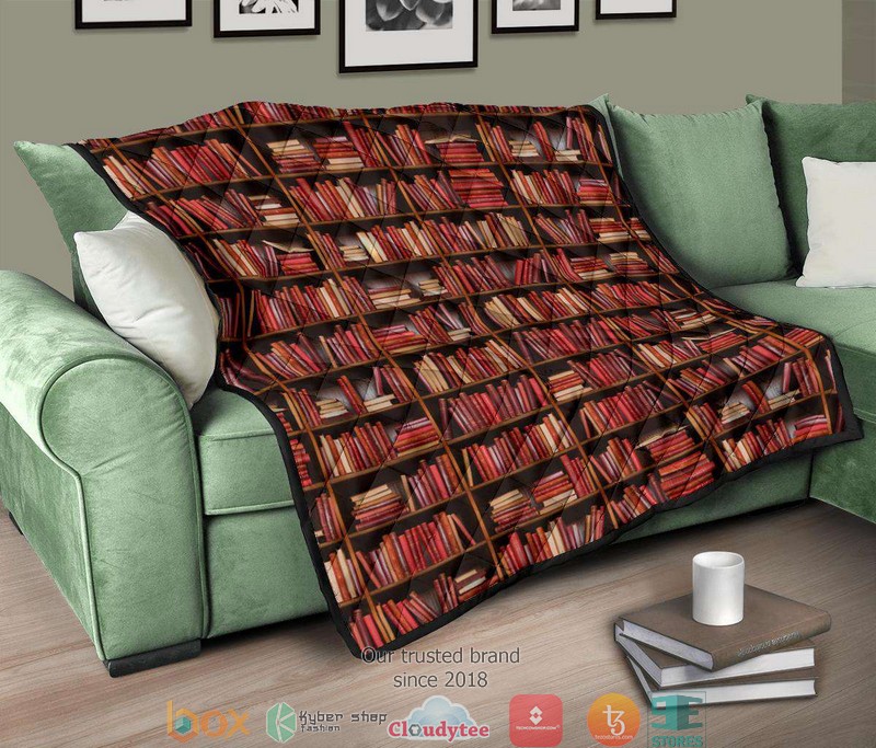Book shelf Bookish Quilt word2