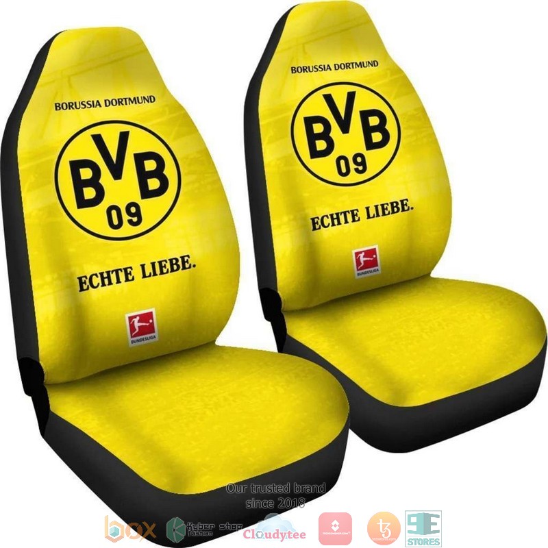 Borussia Dortmund Yellow Car Seat Covers