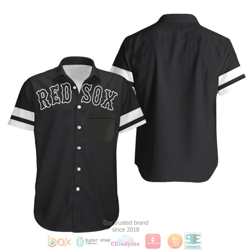 Boston Red Sox Black 2019 Jersey Inspired Style Hawaiian Shirt 1 Boston Red Sox Black 2019 Jersey Inspired Style Hawaiian Shirt word2