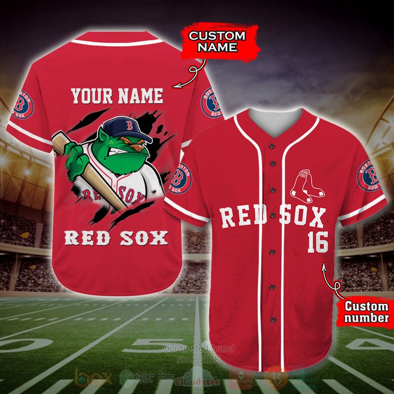 BEST Boston Red Sox Custom AOP Baseball Jersey 1 BEST Boston Red Sox Custom AOP Baseball Jersey word1