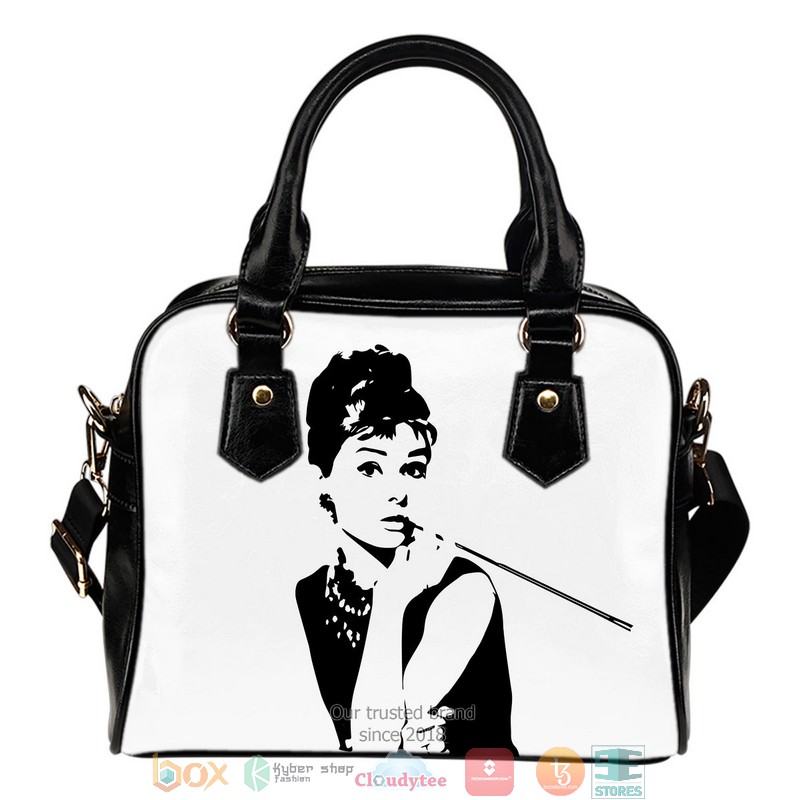 Breakfast At Tiffanys Leather Handbag word1
