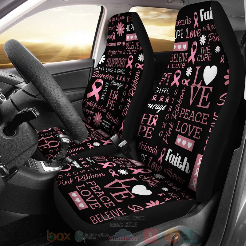 BEST Breast Cancer Awareness Luxury Car Seat Covers