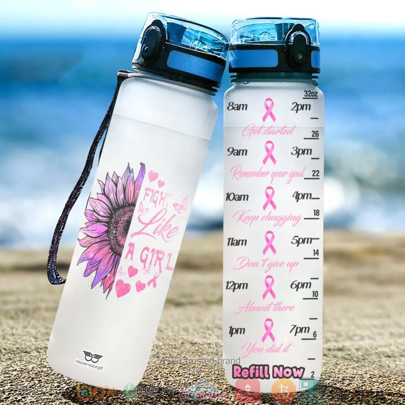 Breast Cancer Fight Like A Girl Water Bottle