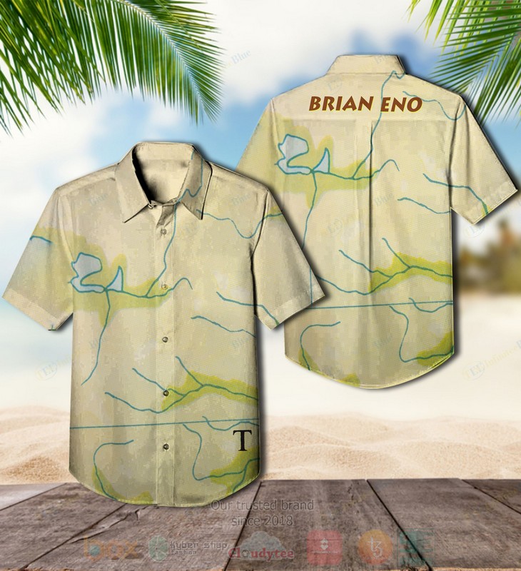 BEST Brian Eno Ambient 1 Music for Airports Album Aloha Hawaiian Shirt