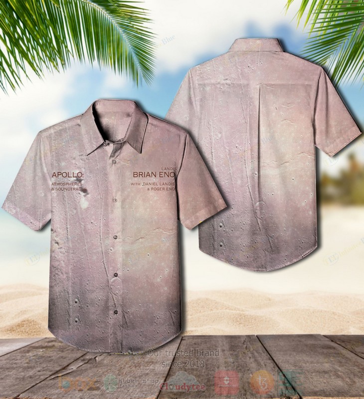 BEST Brian Eno Apollo Atmospheres and Soundtracks Album Aloha Hawaiian Shirt
