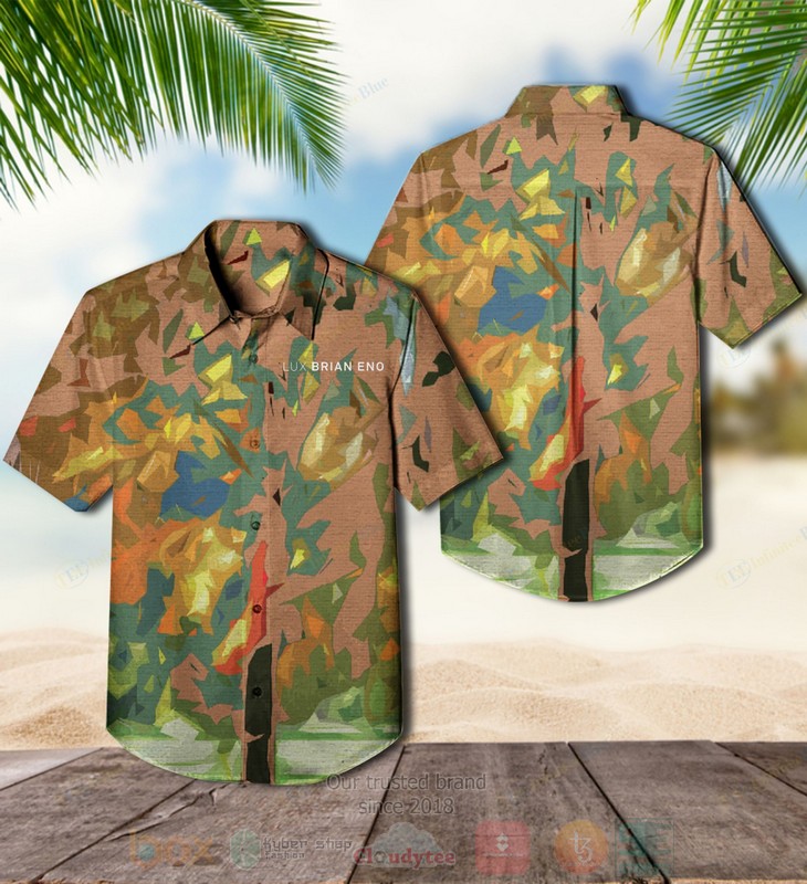 BEST Brian Eno Lux Album Aloha Hawaiian Shirt