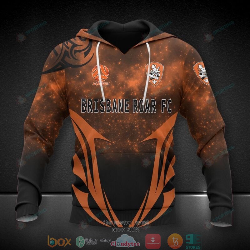 Brisbane Roar FC 3D Hoodie, Shirt word2
