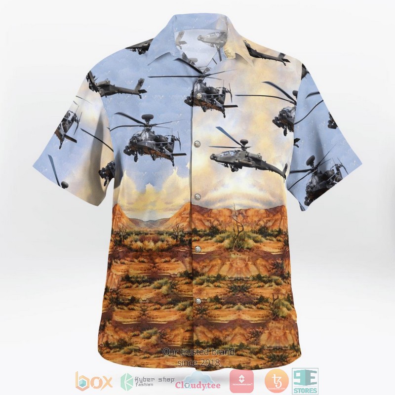British Army AH-64E - Apache Attack Helicopter Hawaii 3D Shirt 2 British Army AH-64E - Apache Attack Helicopter Hawaii 3D Shirt word1