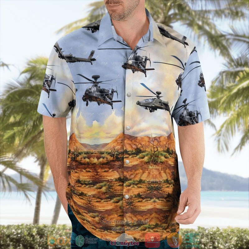 British Army AH-64E - Apache Attack Helicopter Hawaii 3D Shirt 3 British Army AH-64E - Apache Attack Helicopter Hawaii 3D Shirt word1