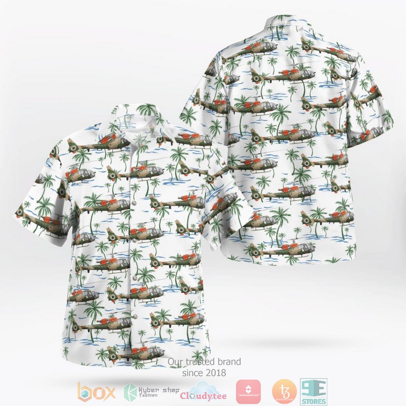 British Army Aerospatiale Westland SA-341B Gazelle AH1 Hawaii 3D Shirt word2
