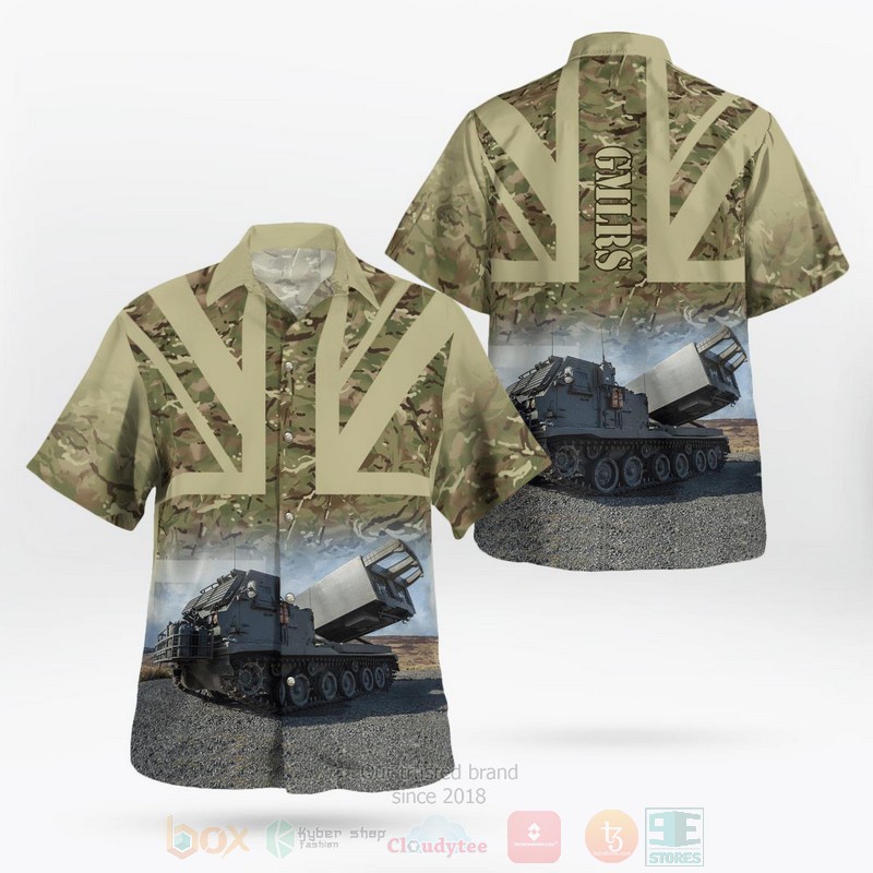 BEST British Army Guided Multiple Launch Rocket System GMLRS 3D Aloha Shirt 1 BEST British Army Guided Multiple Launch Rocket System GMLRS 3D Aloha Shirt word2