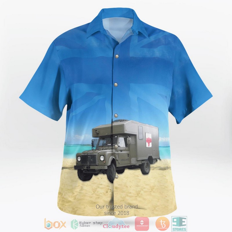 British Army Land Rover Battle Field Ambulance BFA Armed Forces Day Aloha Shirt 3 British Army Land Rover Battle Field Ambulance BFA Armed Forces Day Aloha Shirt word3