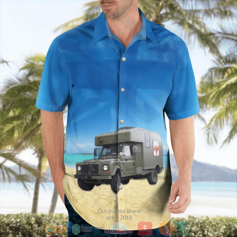 British Army Land Rover Battle Field Ambulance BFA Armed Forces Day Aloha Shirt 4 British Army Land Rover Battle Field Ambulance BFA Armed Forces Day Aloha Shirt word3