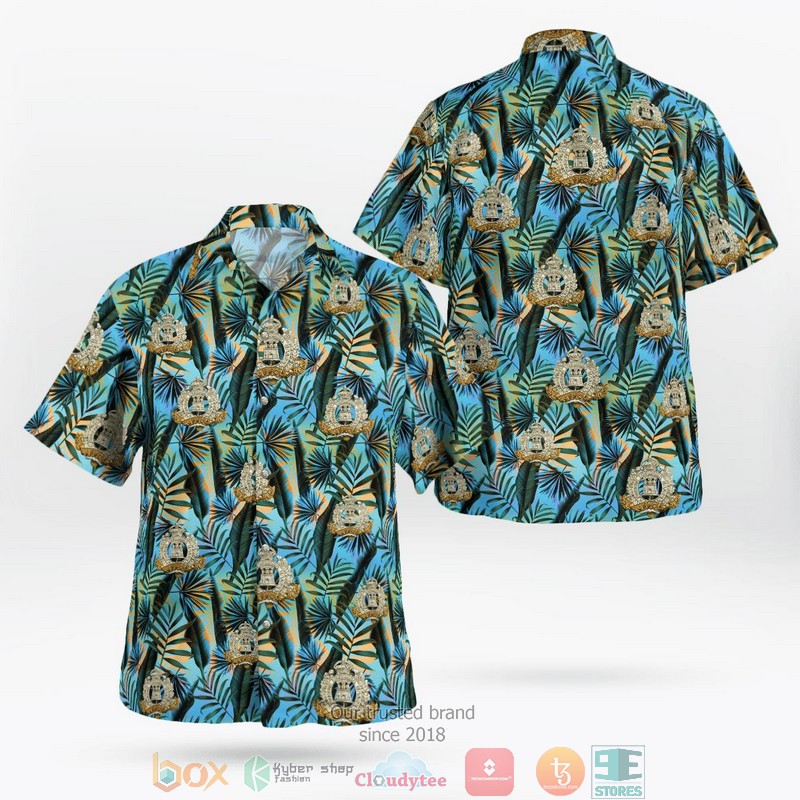 NEW British Army Suffolk Regiment Aloha Shirt 1 NEW British Army Suffolk Regiment Aloha Shirt word1