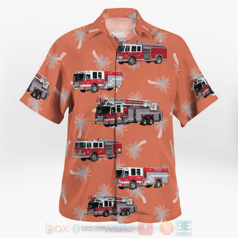 BEST British Columbia, Richmond Fire Rescue Department 3D Aloha Shirt 3 BEST British Columbia, Richmond Fire Rescue Department 3D Aloha Shirt word3