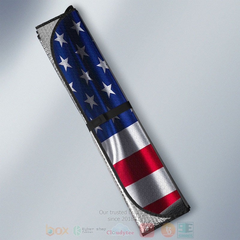 BEST Brittany And American Flag Independent Day Car Windshield Sunshade 3 BEST Brittany And American Flag Independent Day Car Windshield Sunshade word1