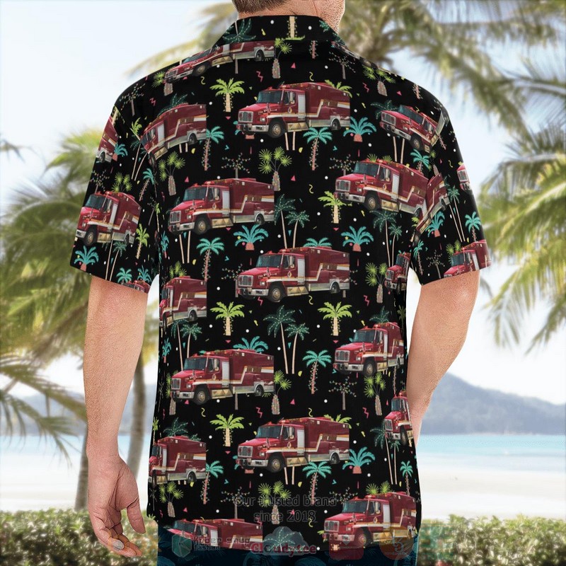 BEST Broward County Sheriff Fire Rescue, Florida Freightliner 3D Aloha Shirt word1