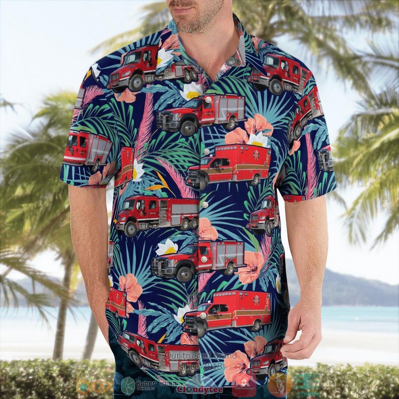 Bucklin Kansas Ford County Fire-EMS Bucklin Station Hawaii 3D Shirt word3