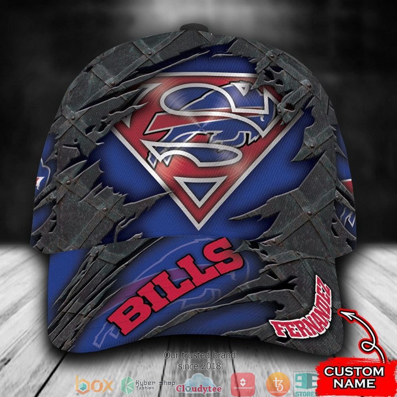Buffalo Bills Superman NFL Custom Name Cap word2