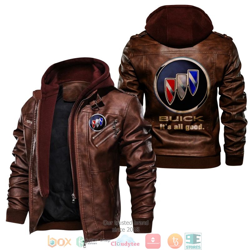 NEW Buick It's All Good PU Leather Jacket word1