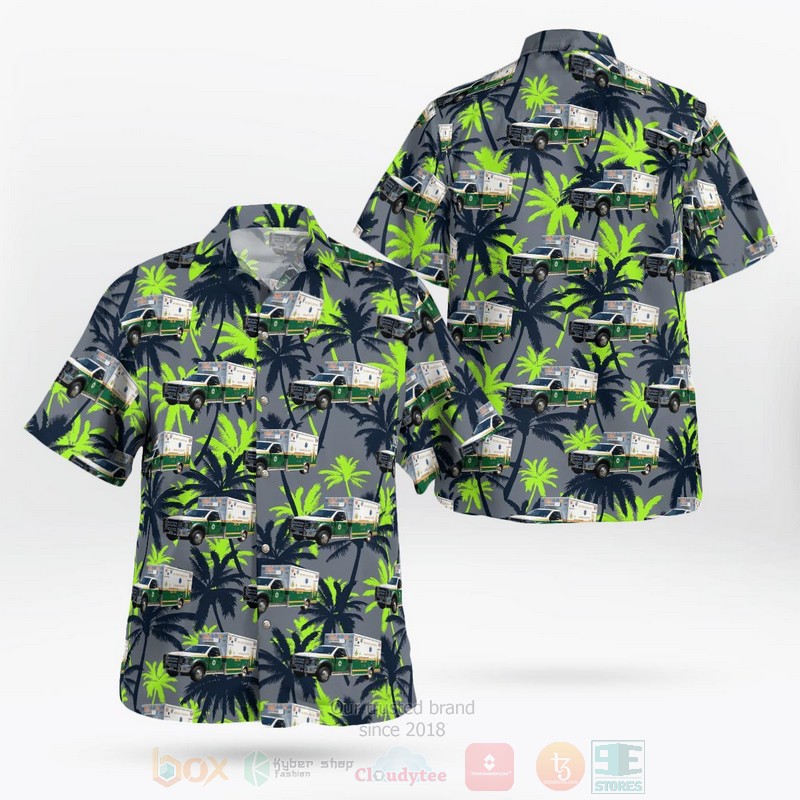 BEST Bumpass, Virginia, Holly Grove Volunteer Rescue Squad 3D Aloha Shirt word1