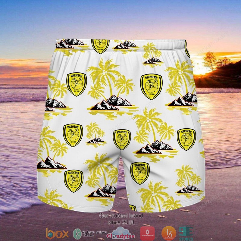 Burton Albion Hawaiian Shirt, Beach Short 2 Burton Albion Hawaiian Shirt, Beach Short word1