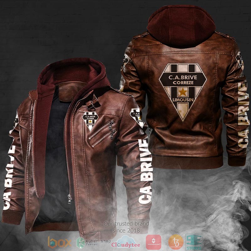 NEW CA Brive PU Leather Jacket word1