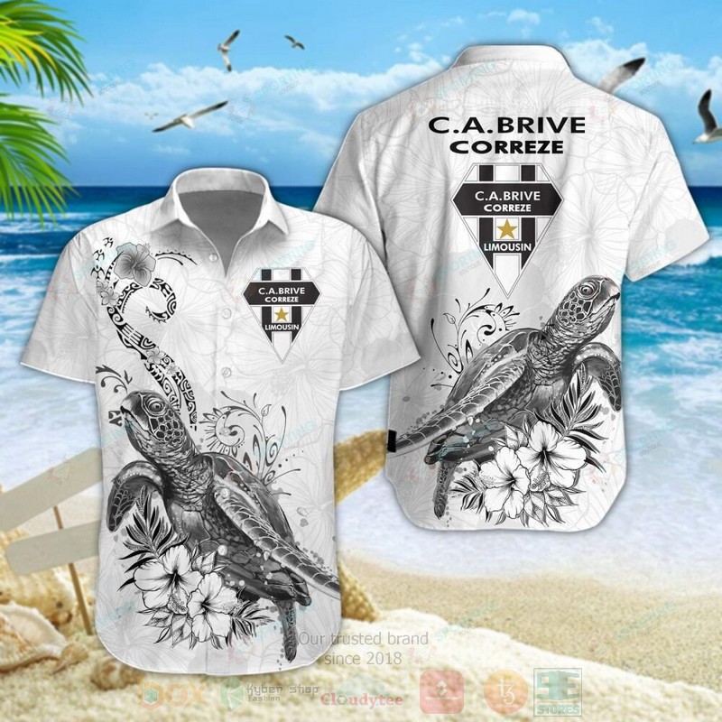 BEST CA Brive Turtle Aloha Hawaiian Shirt, Short Pants