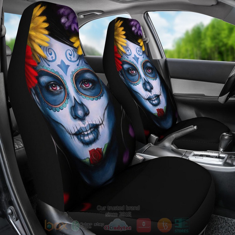 BEST Calavera Girl Luxury Car Seat Covers 3 BEST Calavera Girl Luxury Car Seat Covers word2