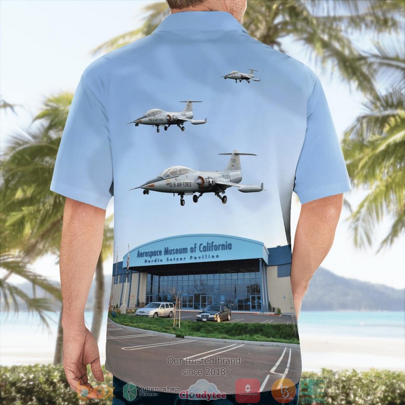 NEW California Aerospace Museum of California Lockheed F-104B Starfighter Aloha Shirt 4 NEW California Aerospace Museum of California Lockheed F-104B Starfighter Aloha Shirt word2