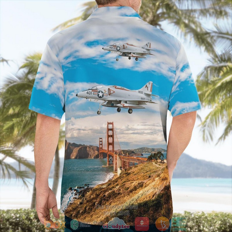 NEW California Castle Air Museum Douglas A-4L Skyhawk 149532 - 9532 - AF-401 Aloha Shirt word1