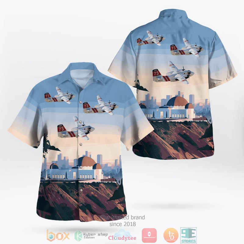 California Department of Forestry Grumman S-2F3AT Turbo Tracker Hawaii 3D Shirt word3