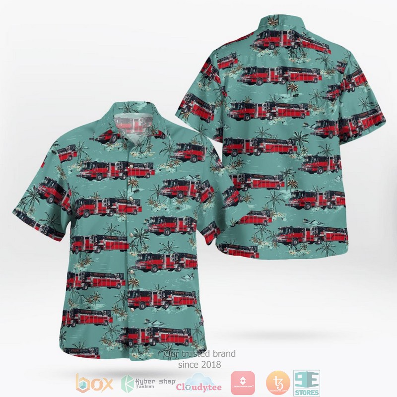 California Oceanside Fire Department Station 7 - Mission Hawaii 3D Shirt word3